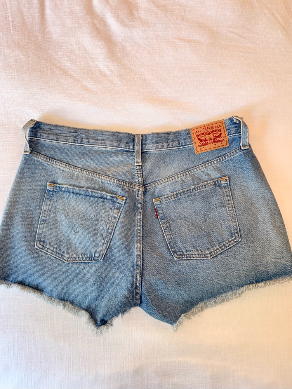 Levi's 501 Shorts Light Wash Denim Cutoff Shorts